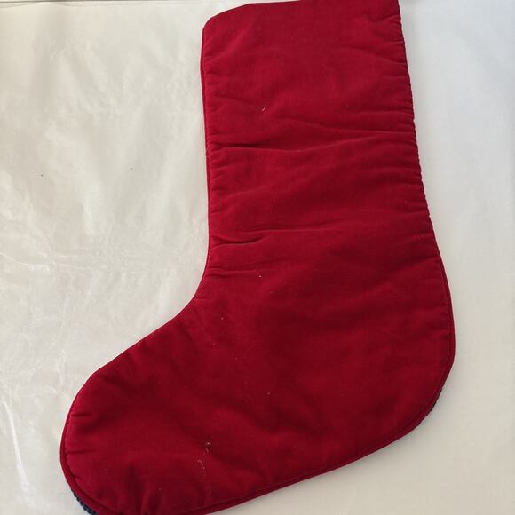 2 Imperial Elegance Vintage Needlepoint Christmas Stockings Angels Velvet - Picture 4 of 12